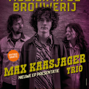 Zondag 11 mei Muziek in de Brouwerij met Max Kaasjager Trio