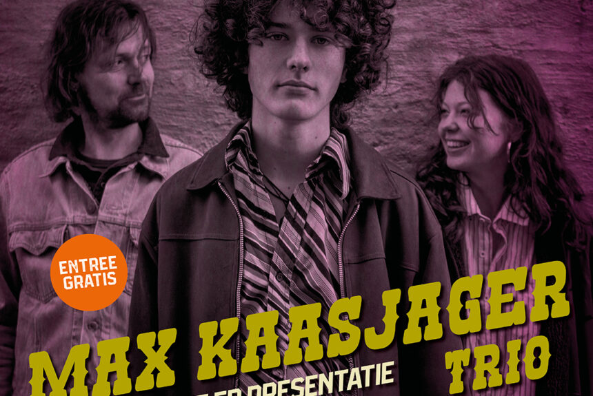 Zondag 11 mei Muziek in de Brouwerij met Max Kaasjager Trio