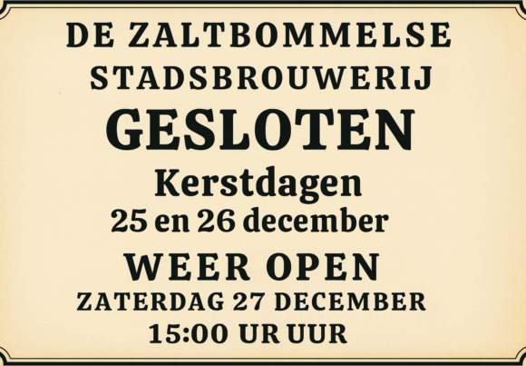 gesloten Gesloten tijdens de kerst